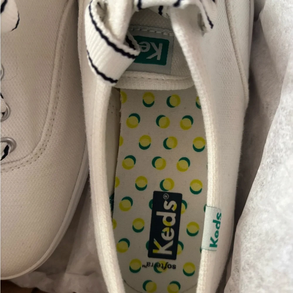 Keds Women's White Platform Sneakers - Picture 4 of 5